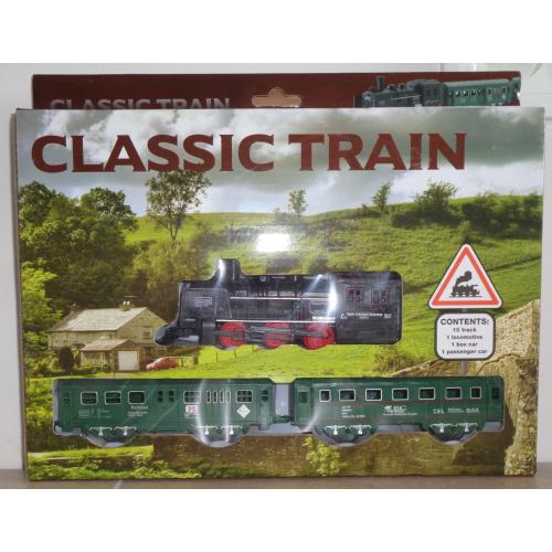 Johntoy treinrails met klassieke stoomtrein 13-delig