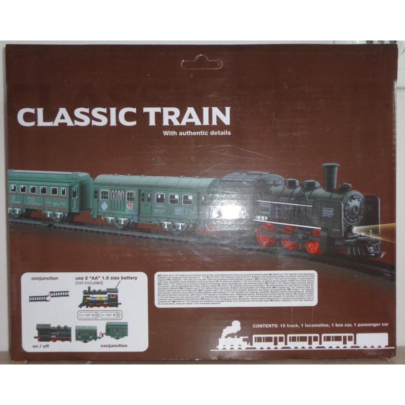 Johntoy treinrails met klassieke stoomtrein 13-delig