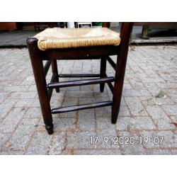 6 rustieke eiken stoelen