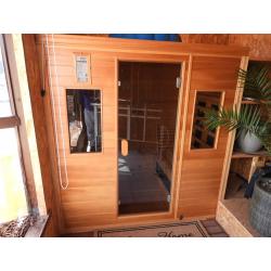 infrarood/magnesium oxide stralers sauna nieuwstaat 4pers.