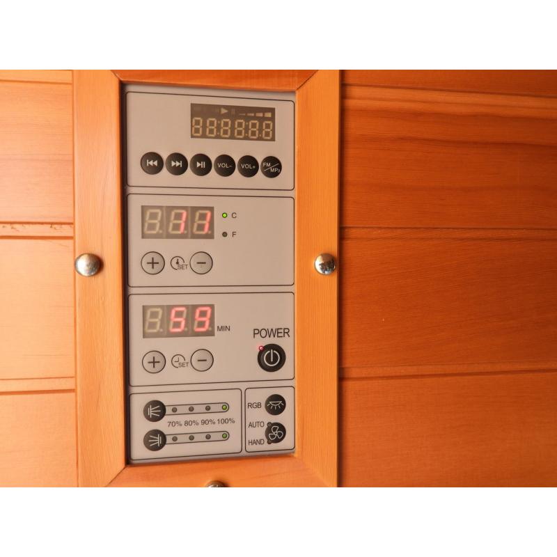 infrarood/magnesium oxide stralers sauna nieuwstaat 4pers.