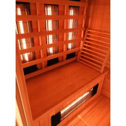 infrarood/magnesium oxide stralers sauna nieuwstaat 4pers.