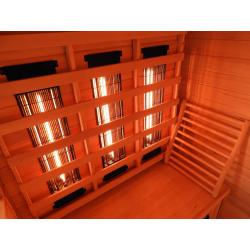 infrarood/magnesium oxide stralers sauna nieuwstaat 4pers.