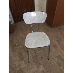 Keukenstoelen retro 1960 in formica 3 stuks