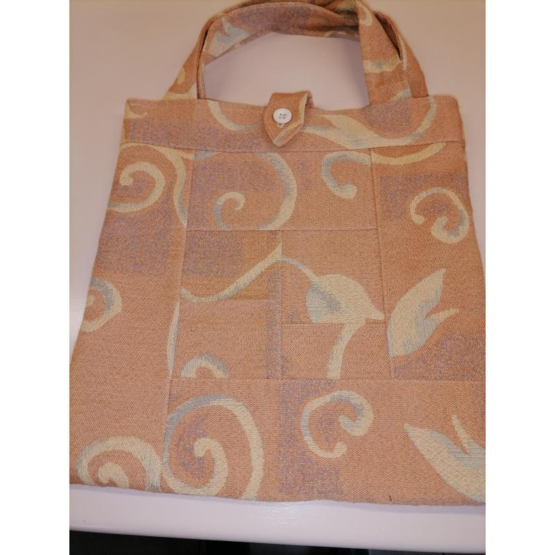 Draagtas Patchwork gevoerd - kleur Oker