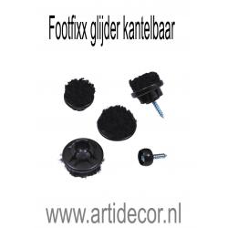 Footfixx glijder kantelbaar voor houten stoelpoot