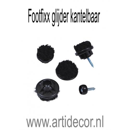 Footfixx glijder kantelbaar voor houten stoelpoot