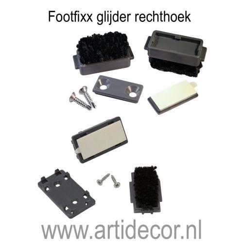 Footfixx glijder rechthoek