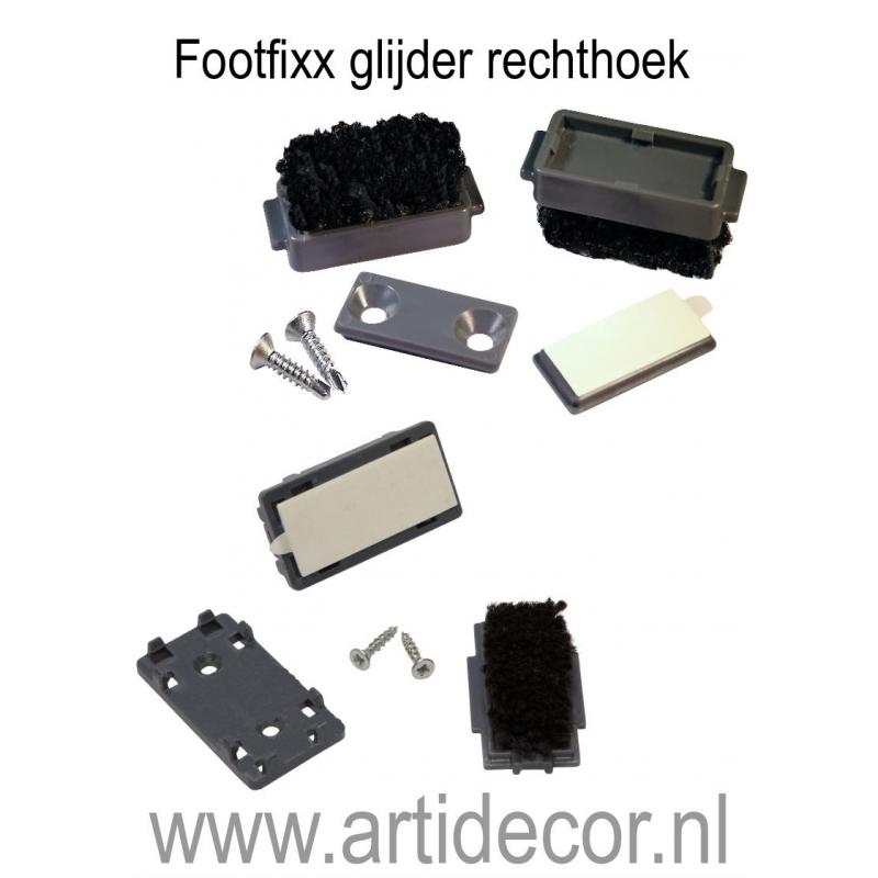 Footfixx glijder rechthoek