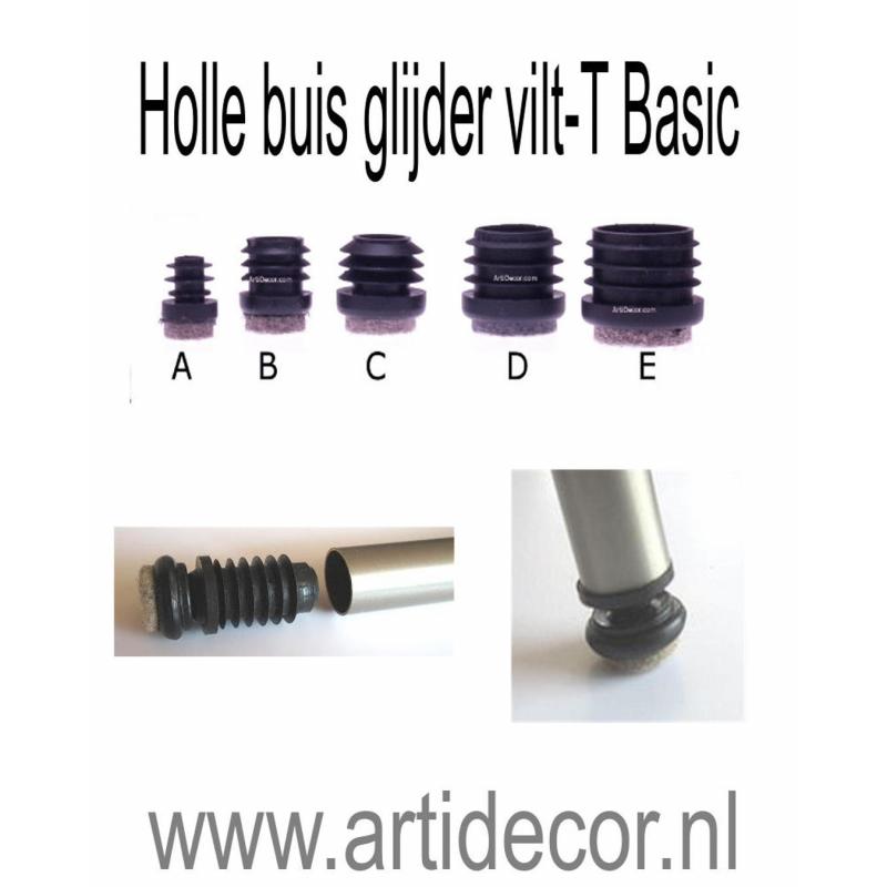 Holle buis glijder vilt