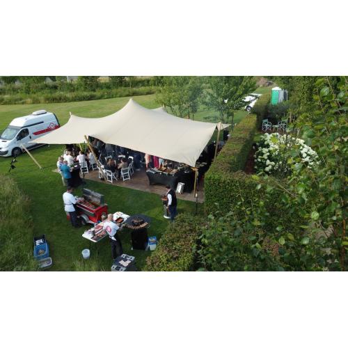 Stretchtent doek 10,5x7,5 meter, Beige