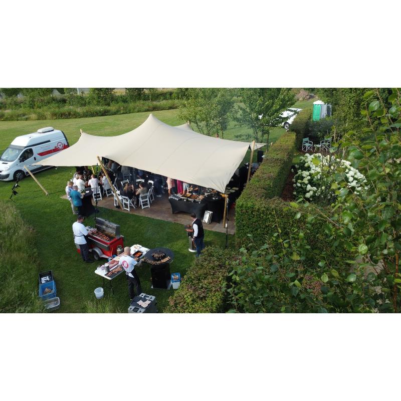 Stretchtent doek 10,5x7,5 meter, Beige