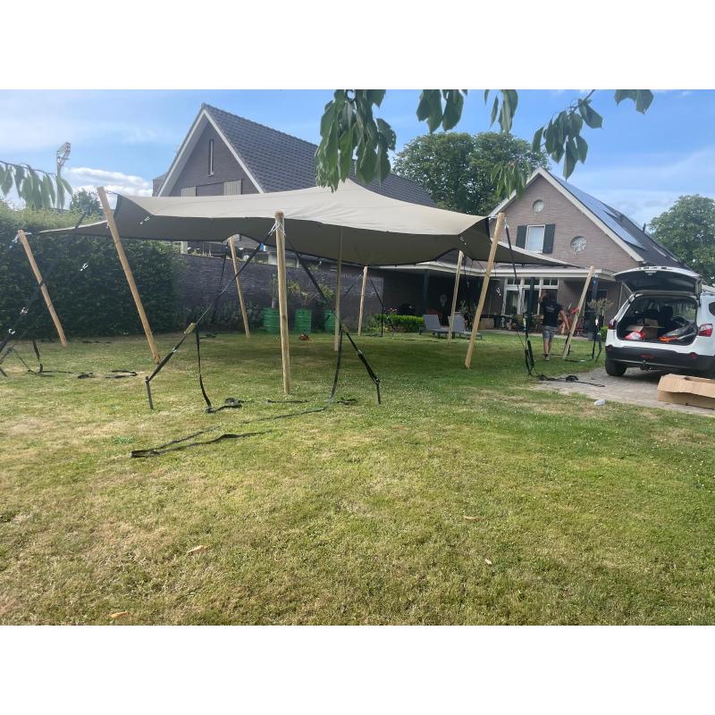Stretchtent doek 10,5x7,5 meter, Beige