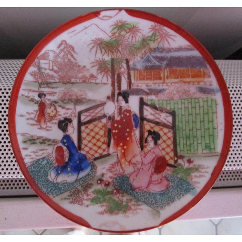 chinees porseleinen theekop en schotel