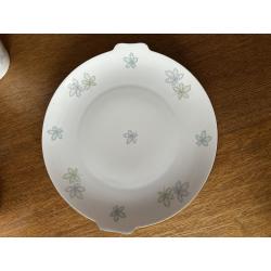Vintage Koffieservies 12 personen met blaadjesmotief