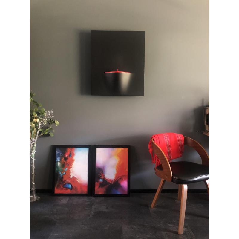 2- ingelijste abstracte kunst posters van Art Grande - Serdar Hizli