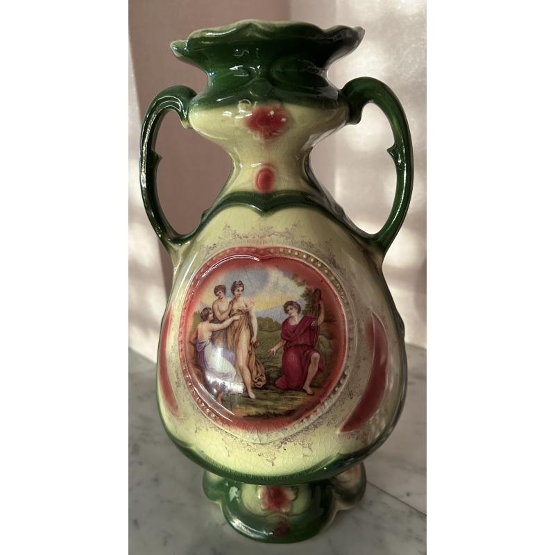 Vintage Royal Blenheim Art Nouveau portret vaas met 2 handvaten