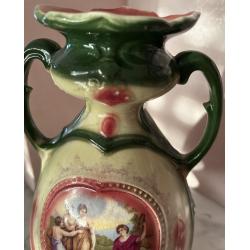 Vintage Royal Blenheim Art Nouveau portret vaas met 2 handvaten