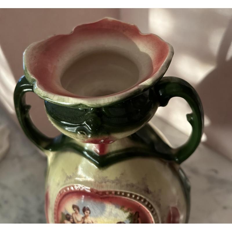 Vintage Royal Blenheim Art Nouveau portret vaas met 2 handvaten