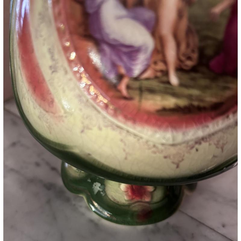 Vintage Royal Blenheim Art Nouveau portret vaas met 2 handvaten