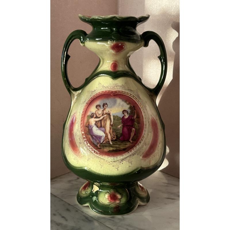 Vintage Royal Blenheim Art Nouveau portret vaas met 2 handvaten