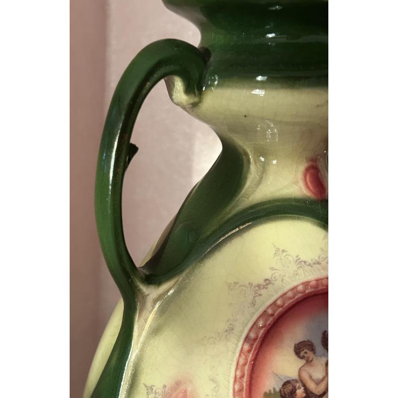 Vintage Royal Blenheim Art Nouveau portret vaas met 2 handvaten