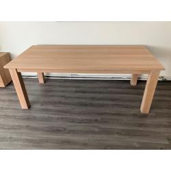 Massief eiken dressoir + tafel + tv-kast