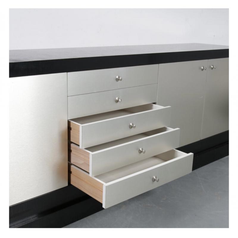 Originele Vintage XL Sideboard De Coene, Belgium 1970