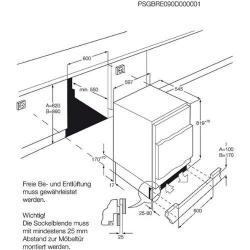 Inbouwkoelkast Zanussi ZQA 12430DA (Nieuw!)