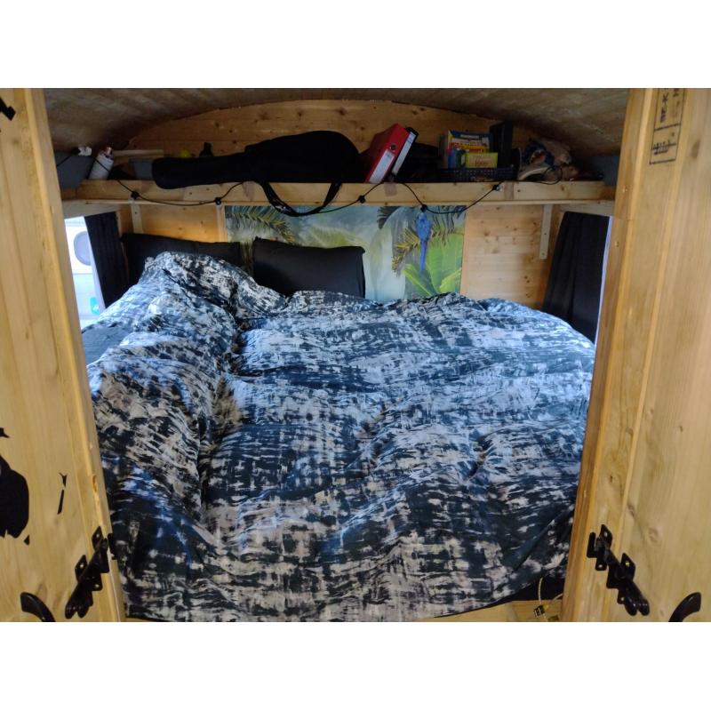 Amerikaanse schoolbus vrachtwagen camper