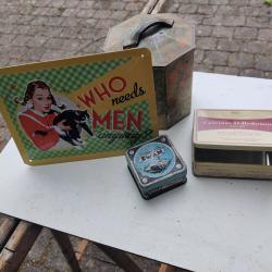 Vintage metalen blikken