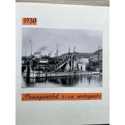fotoboek Antwerpse haven, dokken , bagger, dredging 1920 - 1981