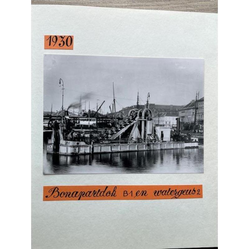 fotoboek Antwerpse haven, dokken , bagger, dredging 1920 - 1981