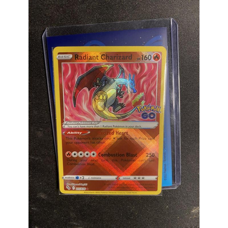 pokemon kaart radiant charizard pokemon go