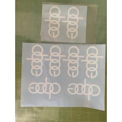 sticker set dope audi logo