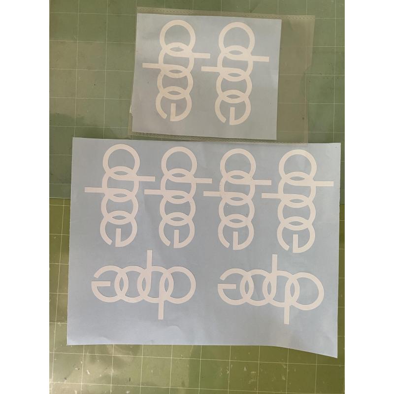 sticker set dope audi logo