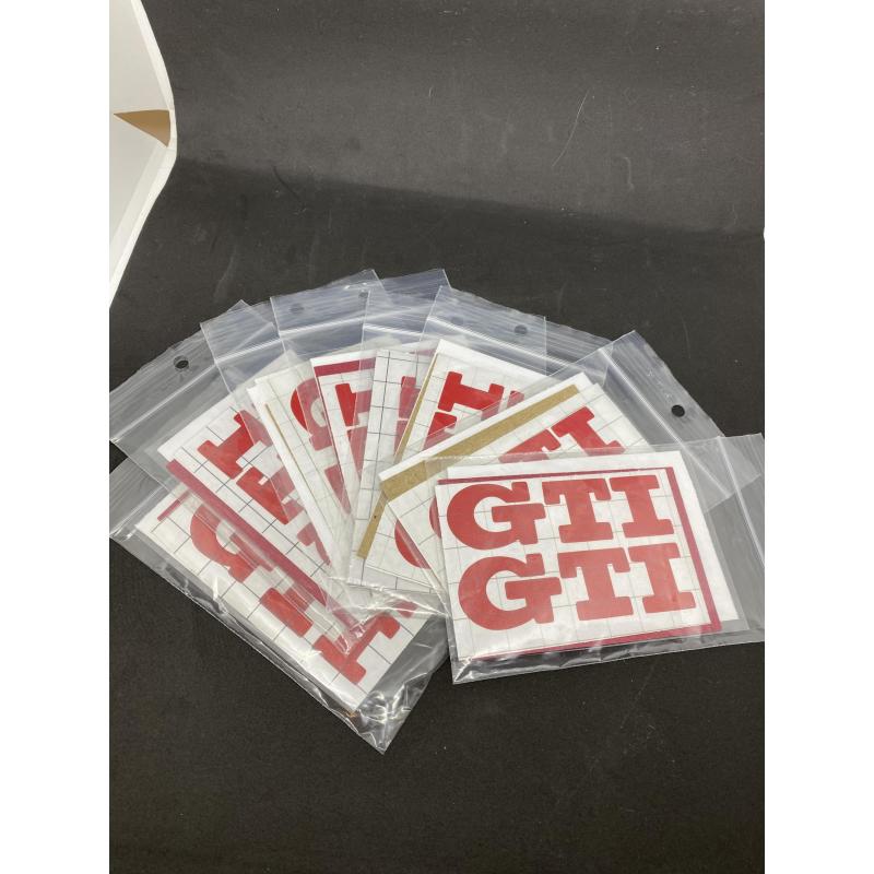 GTI red orgineel logo sticker set 8st