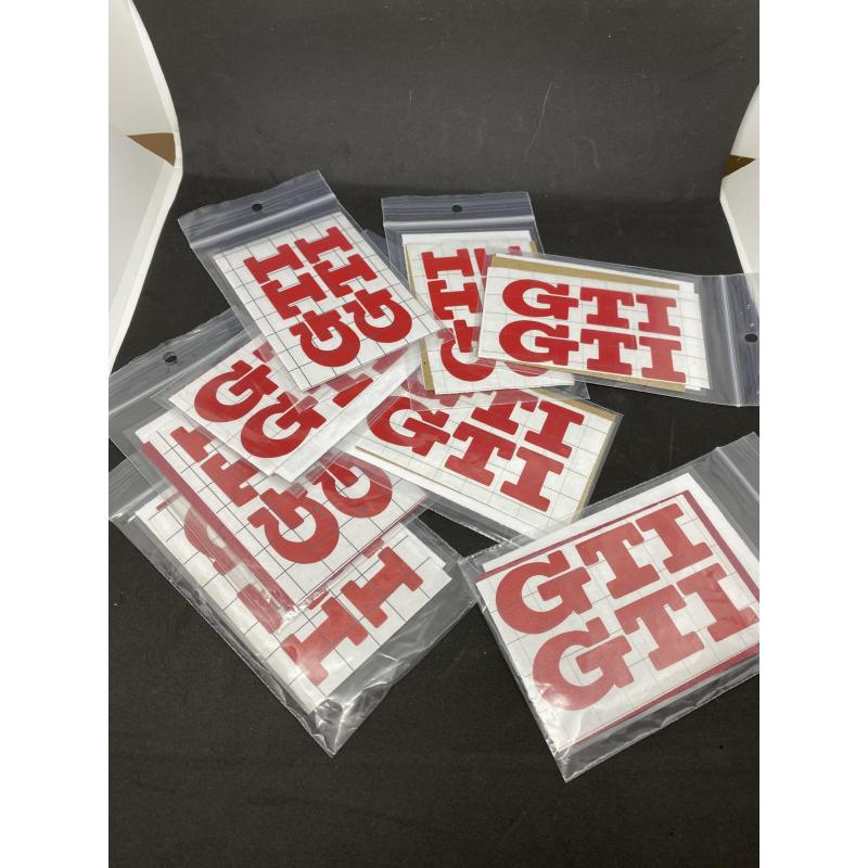 GTI red orgineel logo sticker set 8st