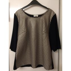 T-shirt/blouse Marine Rinaldi “Voyage” maat M