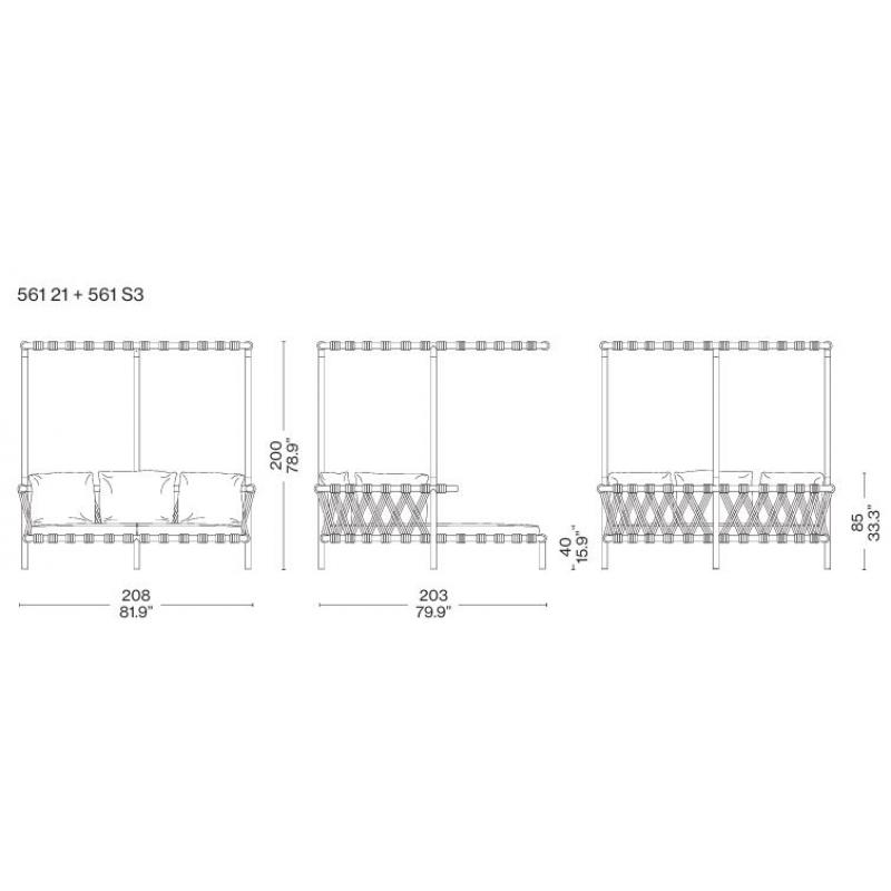 Cassina tuinbed