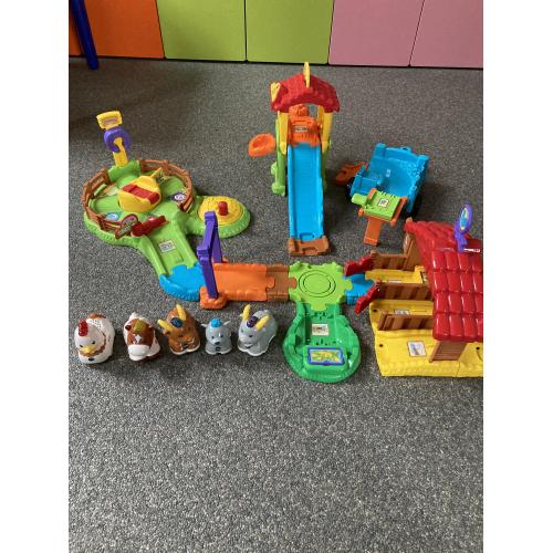 VTech Zoef Zoef Dieren Manege   kippenhok   dierenkar   dieren