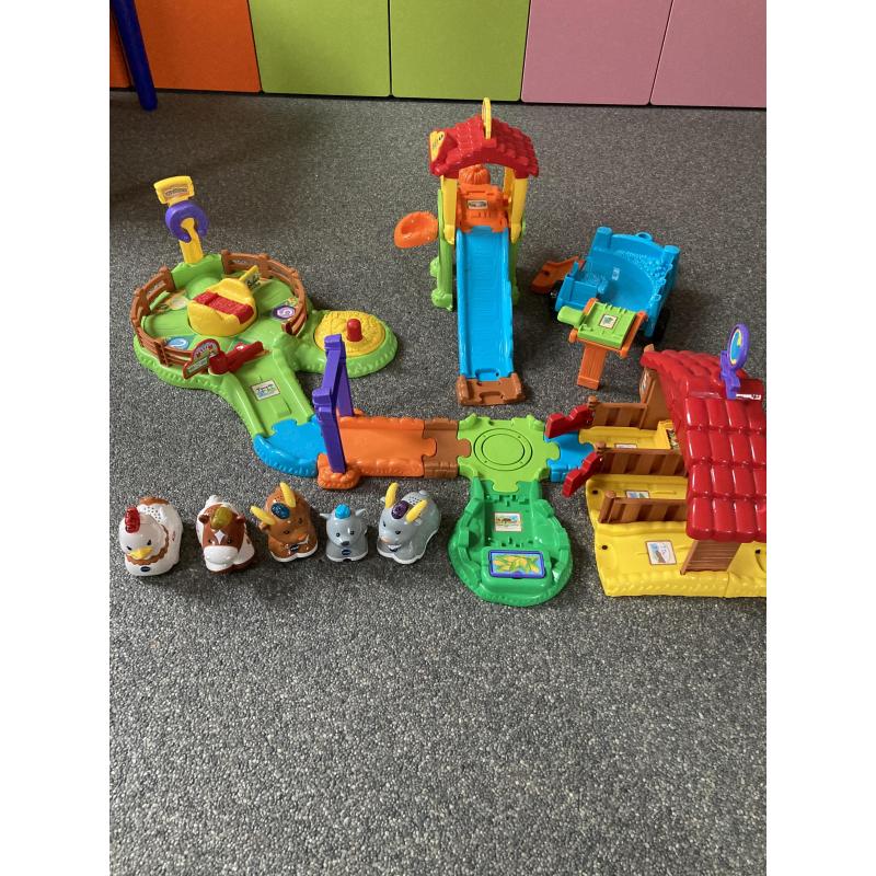VTech Zoef Zoef Dieren Manege   kippenhok   dierenkar   dieren