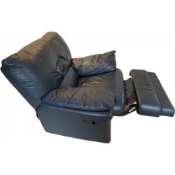 Salon leder éénzit relax donkerblauw