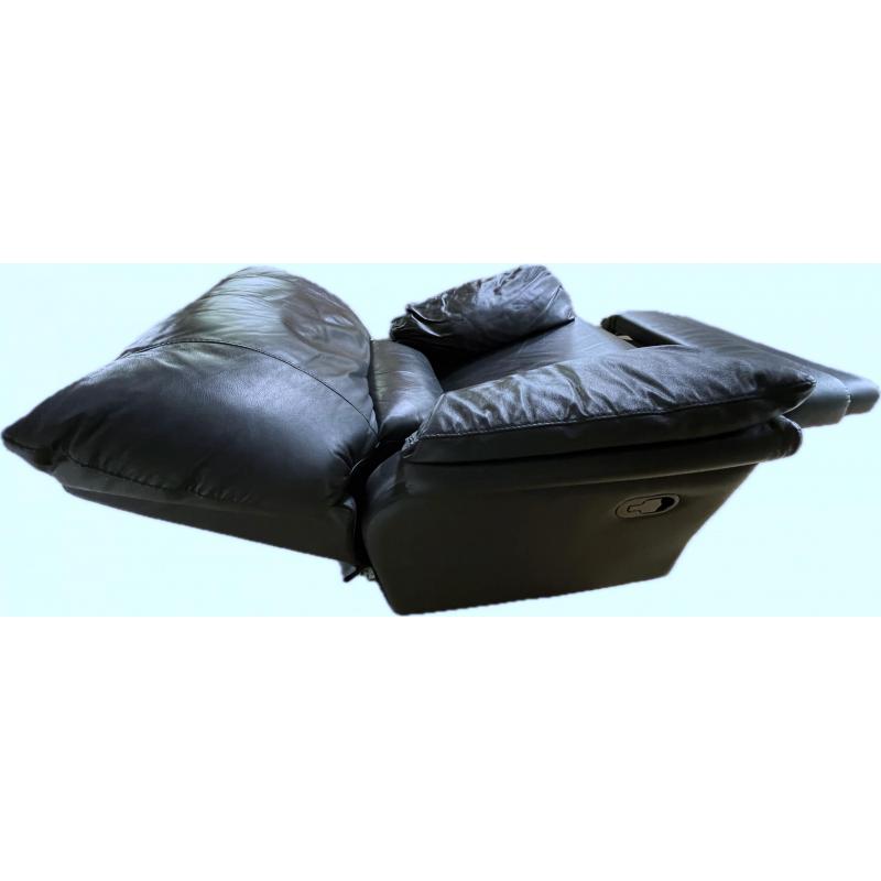 Salon leder éénzit relax donkerblauw