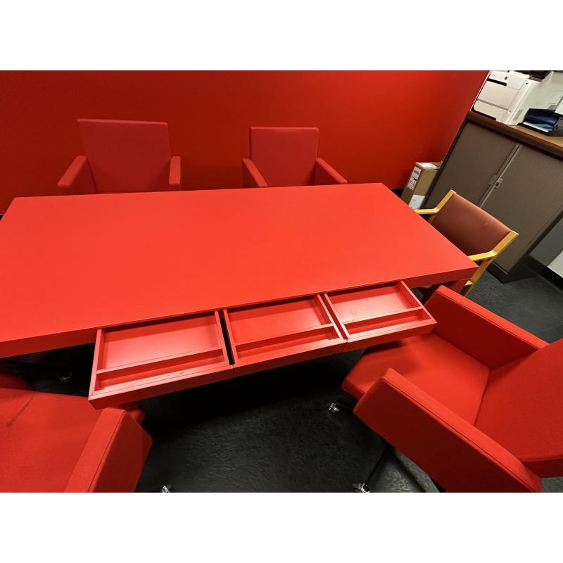 AVL Workbech Campari-rood
