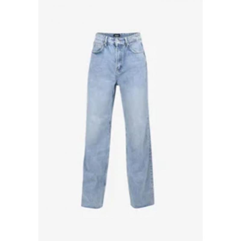 Relaxed fit jeans, bleached high waist, maat W27