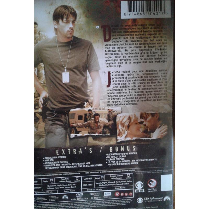 Jericho Season 2 (Nederlands, Engels, Deens, duits, Italiaan, Frans, Spaans, Noors en Zweeds)