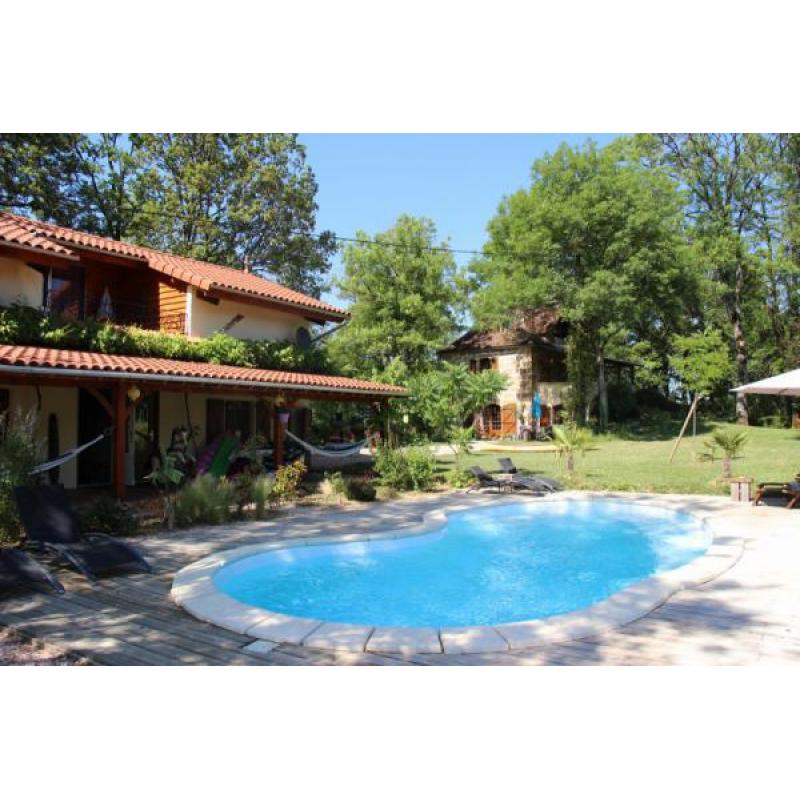 te huur 2 vakantiehuisjes gite appartement Frankrijk Lot Dordogne