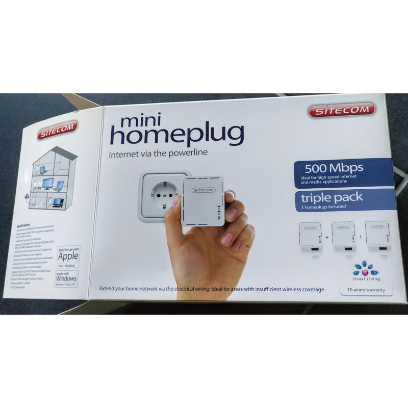Mini homeplug (triple pack)
