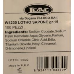 200 stuks Handige reis shampoo/douchegel flesjes en zeepjes Lotus & Limone